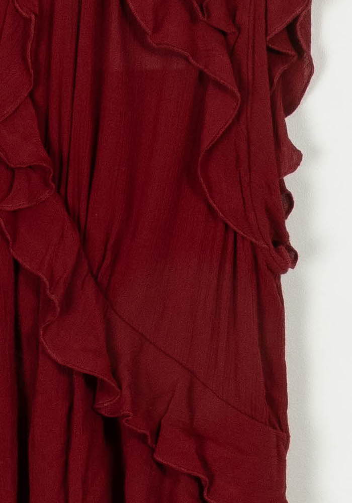 Robe courte bordeaux - Taille XS/34 de la marque IRO | PARAD45615 - Vendu par Paradigme - Image 3