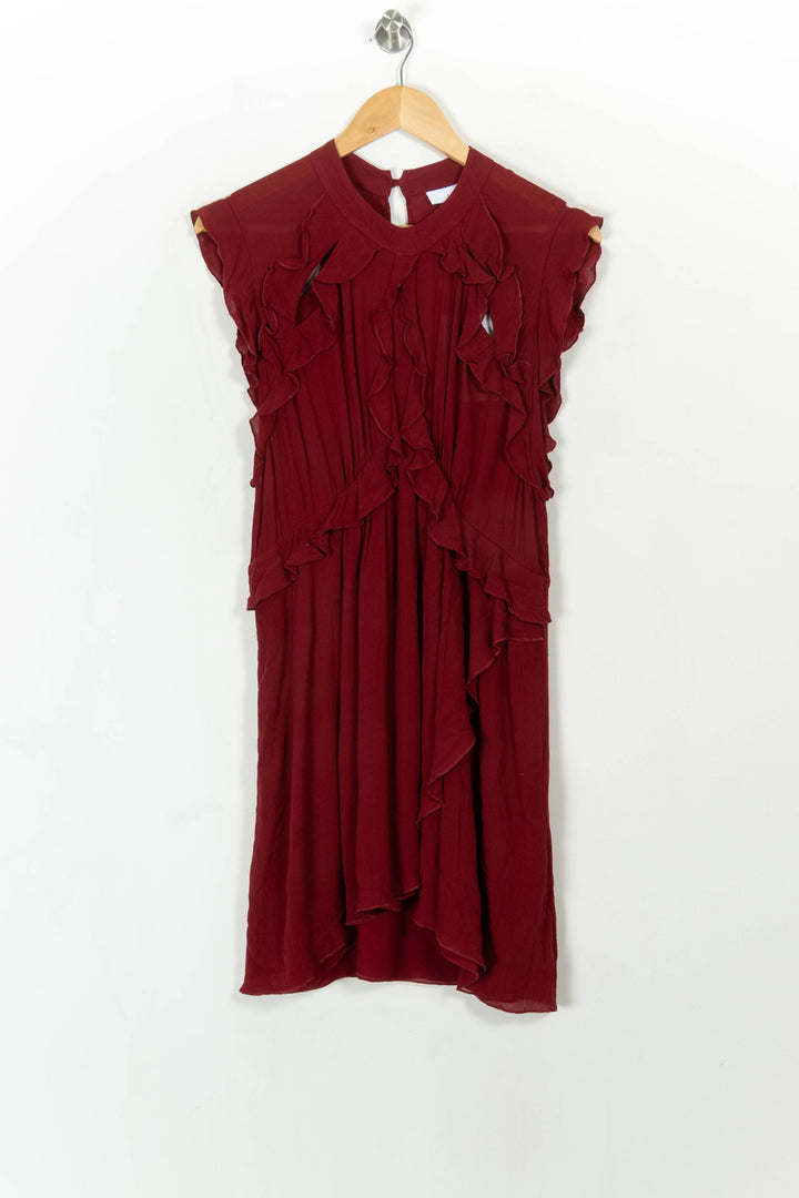 Robe courte bordeaux - Taille XS/34 de la marque IRO | PARAD45615 - Vendu par Paradigme - Image 2
