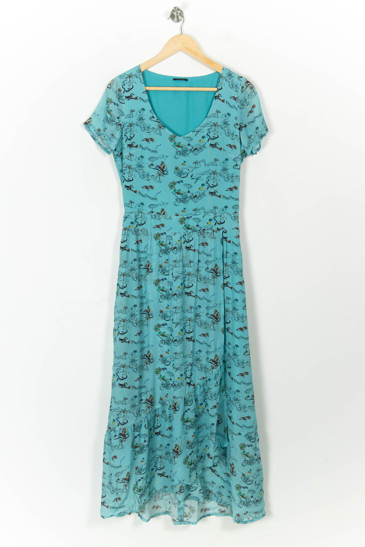 Robe longue bleue - Taille S/36 de la marque IKKS | PARAD45619 - Vendu par Paradigme - Image 2