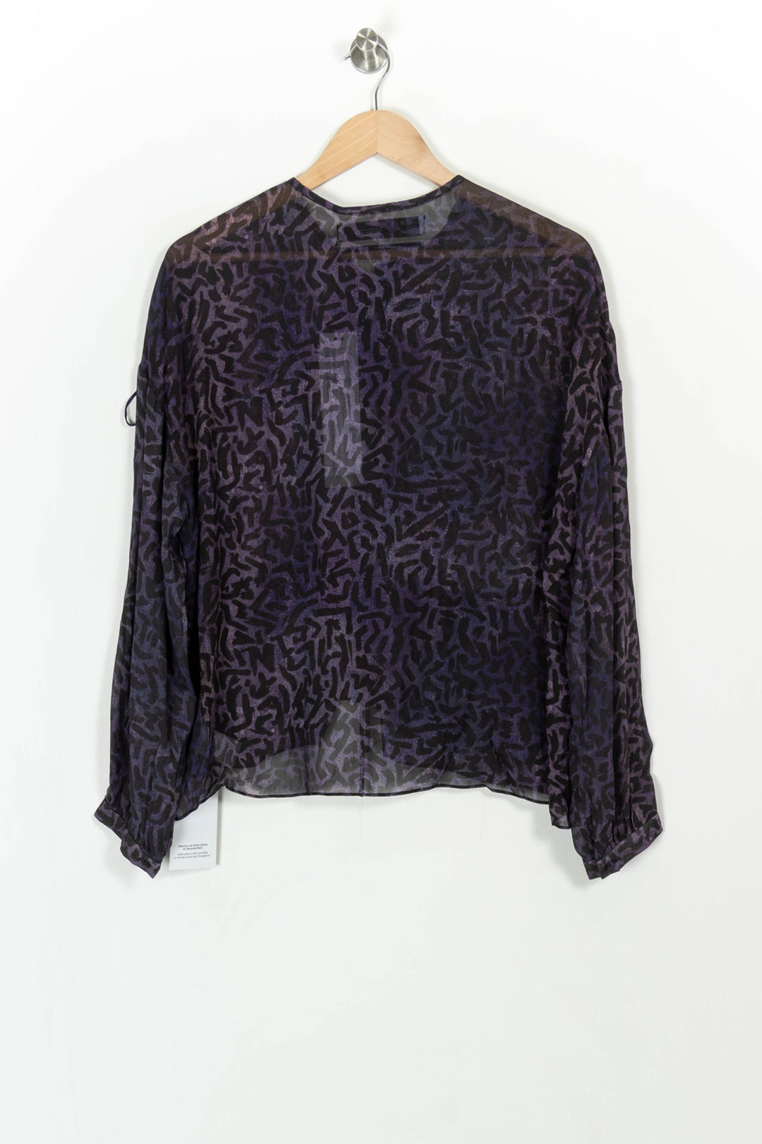 Blouse violette - Taille S/36 de la marque IRO | PARAD45621 - Vendu par Paradigme - Image 4