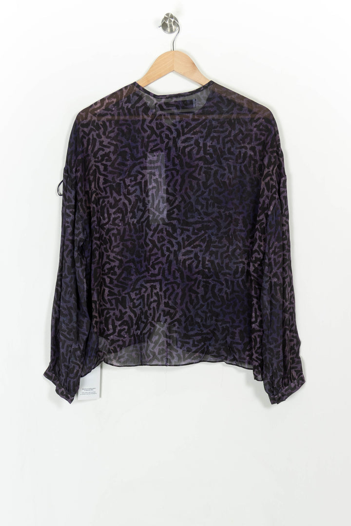 Blouse violette - Taille S/36 de la marque IRO | PARAD45621 - Vendu par Paradigme - Image 4