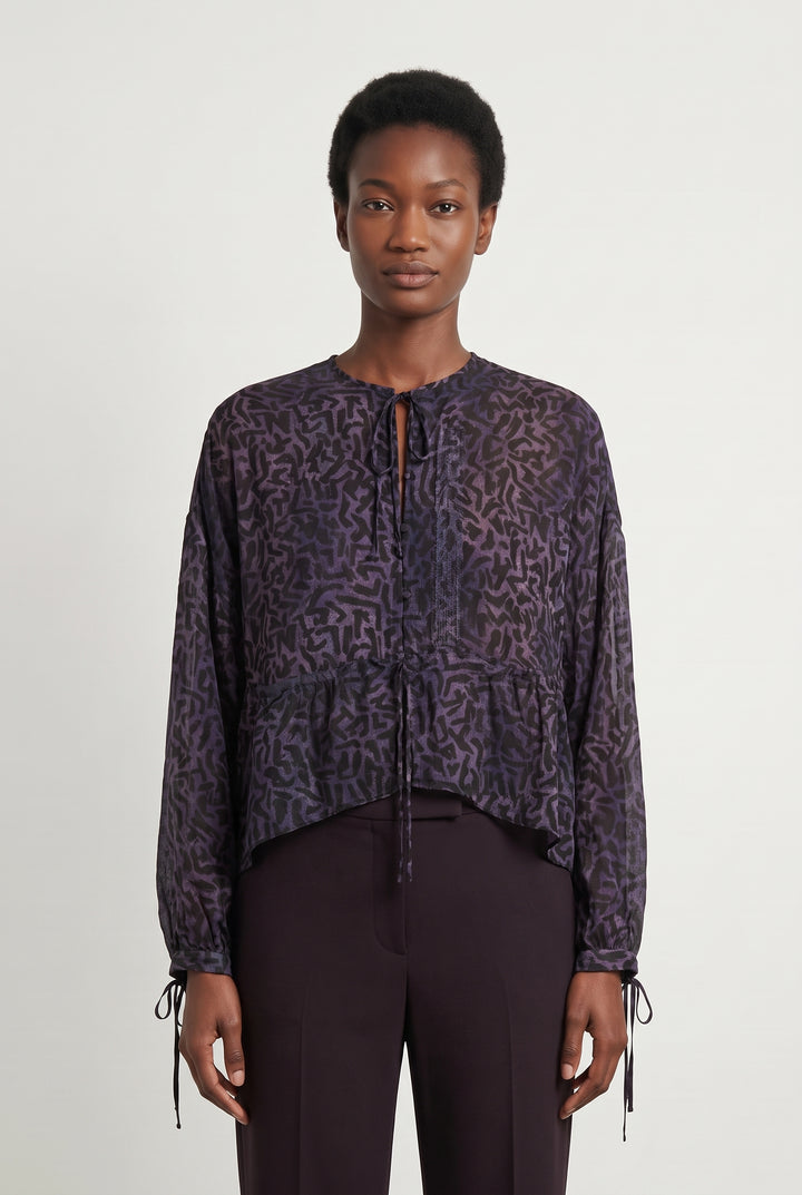 Blouse violette - Taille S/36 de la marque IRO | PARAD45621 - Vendu par Paradigme - Image 1