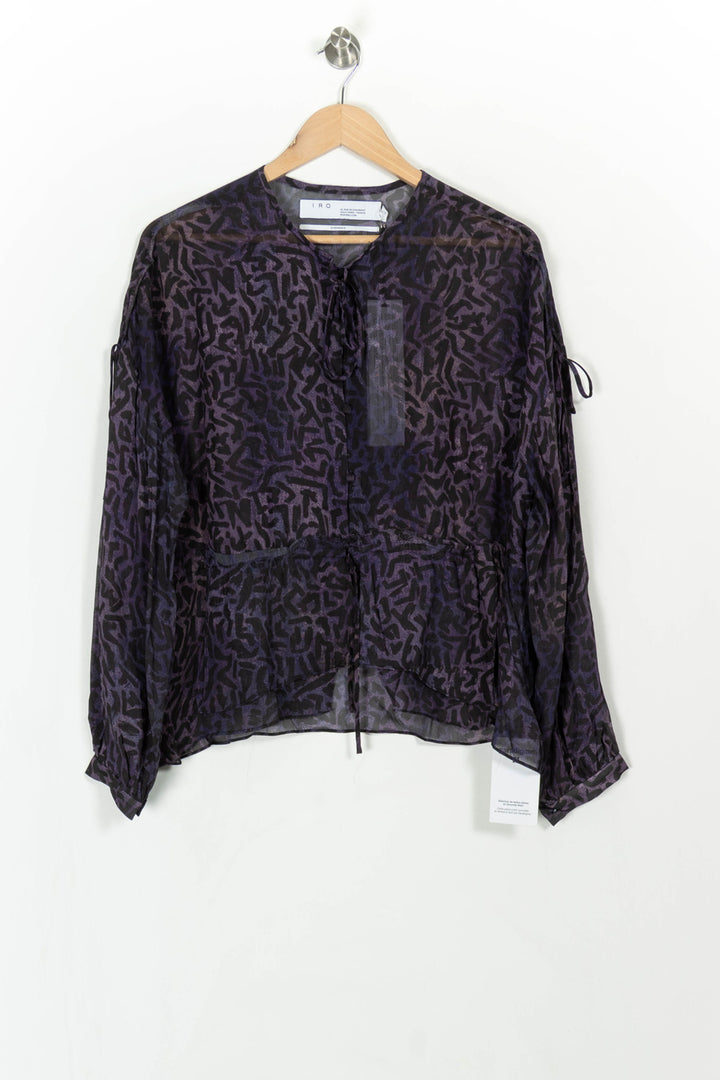 Blouse violette - Taille S/36 de la marque IRO | PARAD45621 - Vendu par Paradigme - Image 2