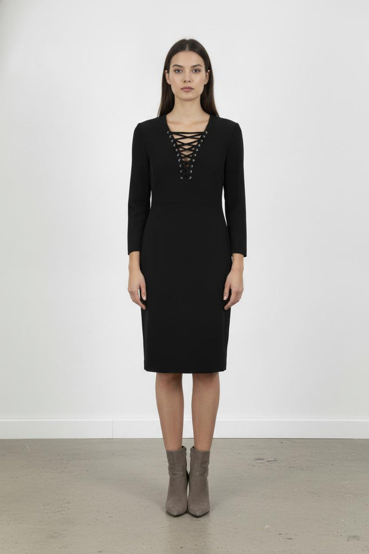 Robe midi noire - Taille XXS/32 de la marque The Kooples | PARAD45627 - Vendu par Paradigme - Image 1