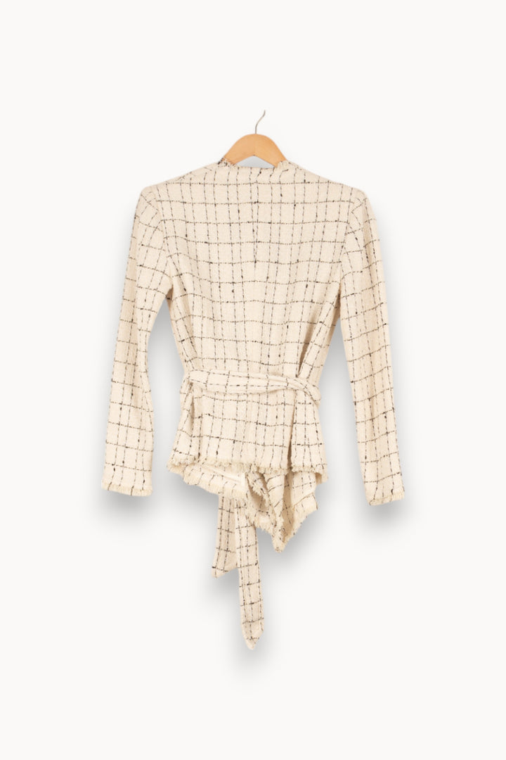Veste blanche à motifs à carreaux - Taille XS/34 de la marque IRO | PARAD45633 - Vendu par Paradigme - Image 3