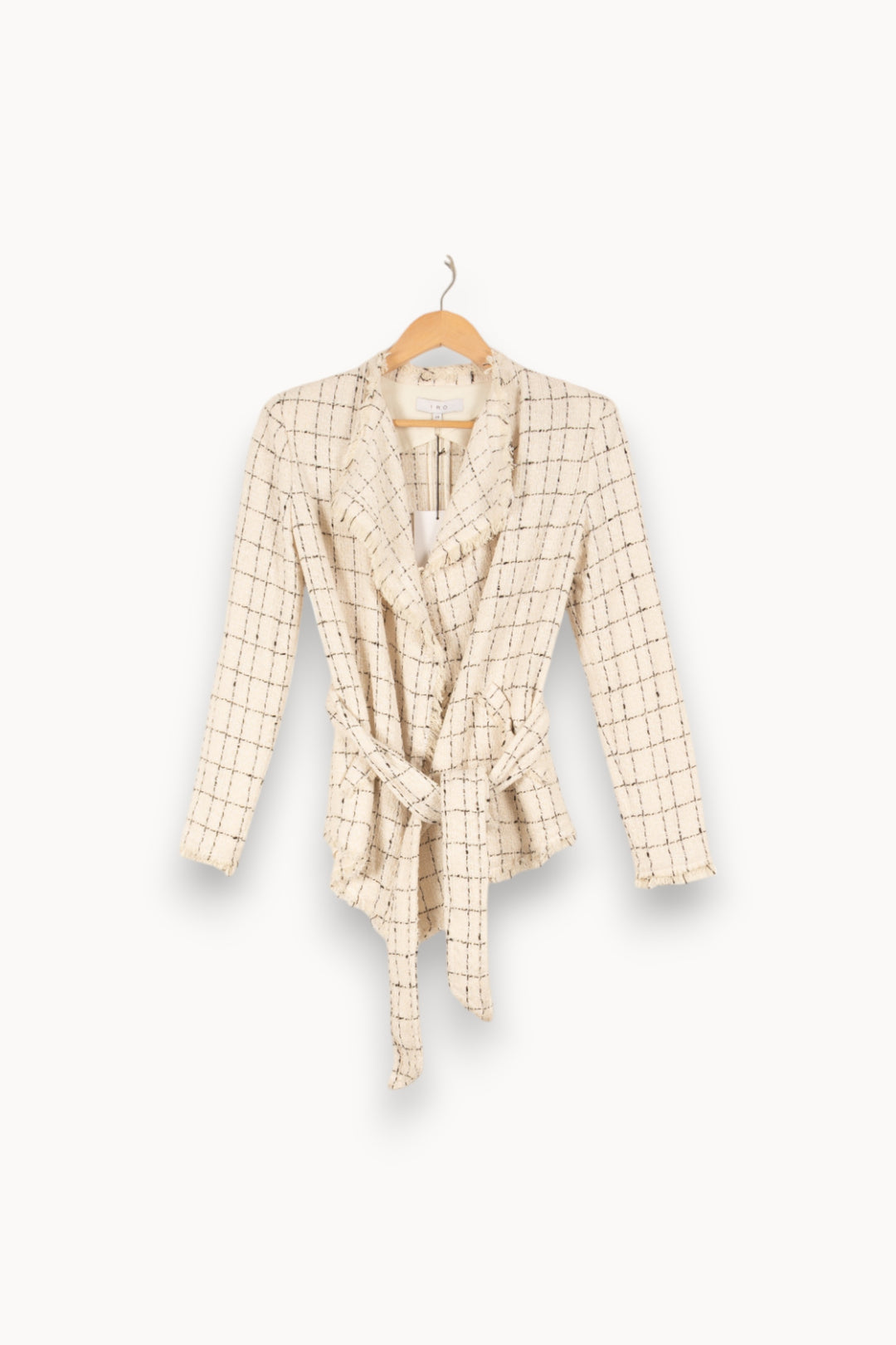 Veste blanche à motifs à carreaux - Taille XS/34 de la marque IRO | PARAD45633 - Vendu par Paradigme - Image 1