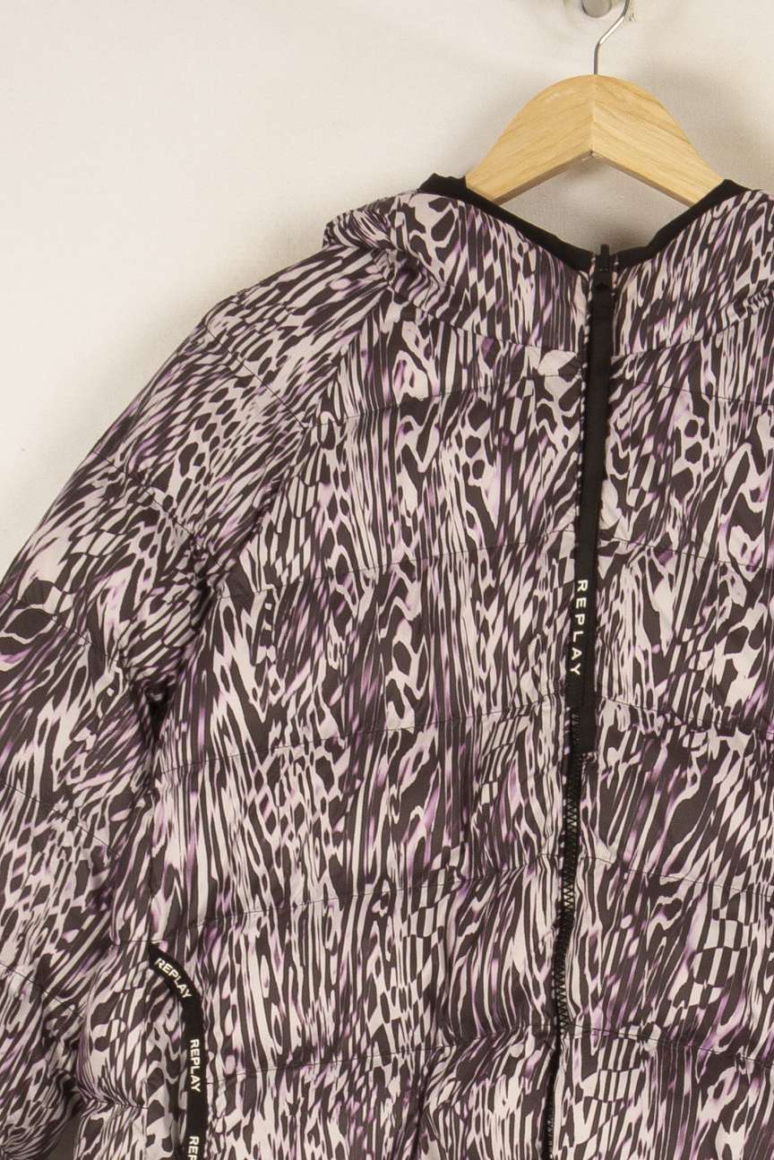 Doudoune violette à motifs - Taille S/36 de la marque Replay | PARAD45640 - Vendu par Paradigme - Image 2