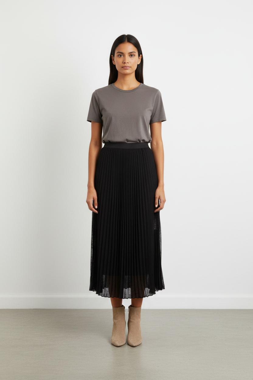 Jupe longue noire plissée - Taille XS/34