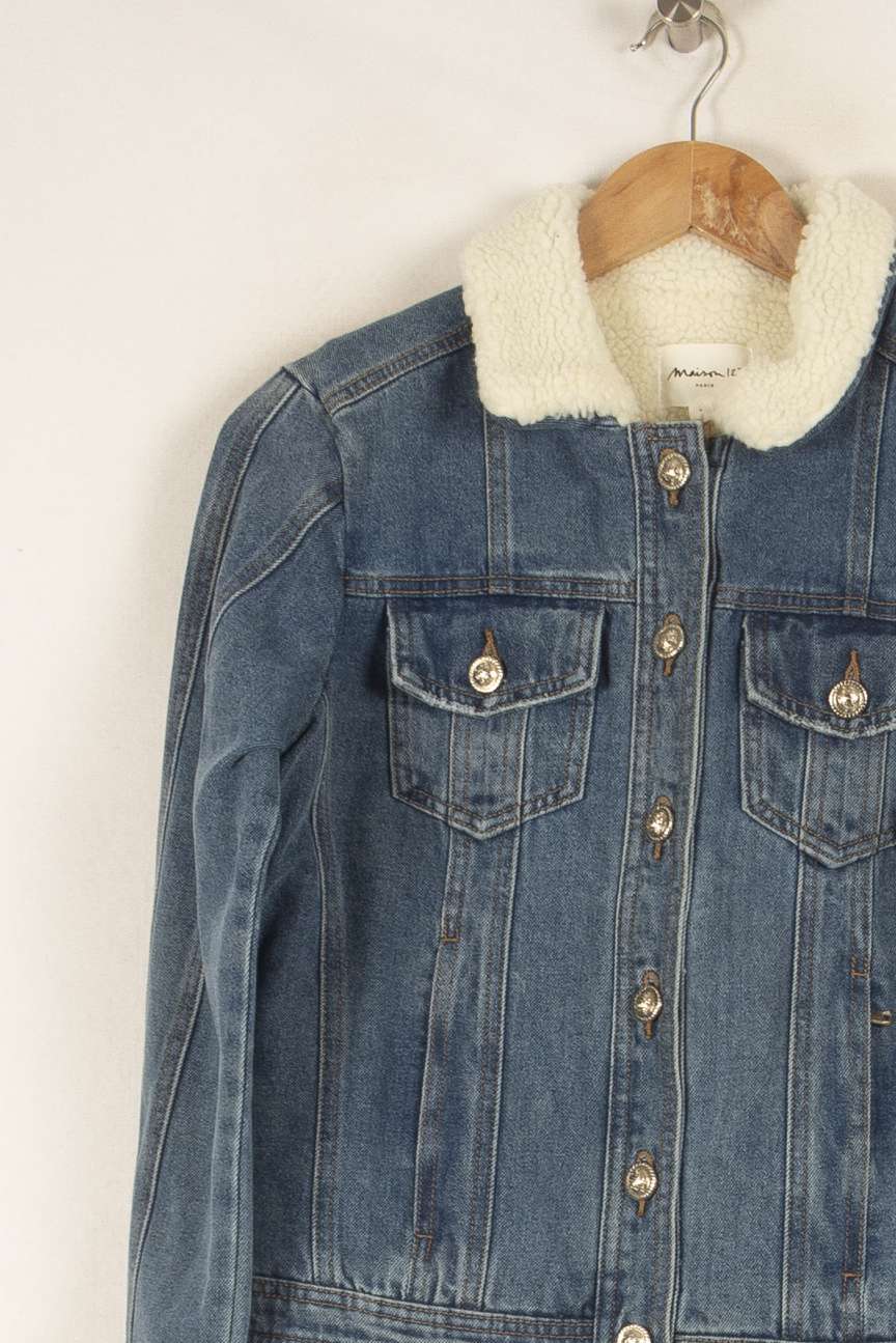 Veste en jean bleu - Taille S/36 de la marque Maison 123 | PARAD45667 - Vendu par Paradigme - Image 2