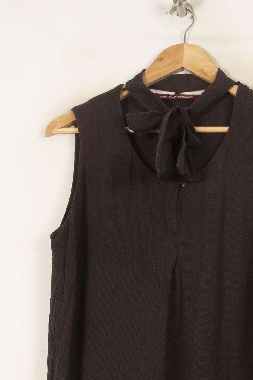 Robe Sans Manches Noire - Taille M/38 de la marque Comptoir des Cotonniers | PARAD45673 - Vendu par Paradigme - Image 3