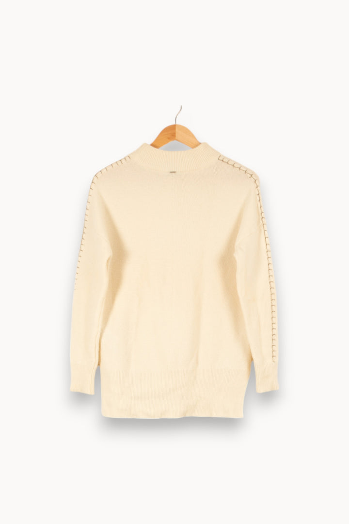 Pull blanc - Taille S/36 de la marque IKKS | PARAD45679 - Vendu par Paradigme - Image 3