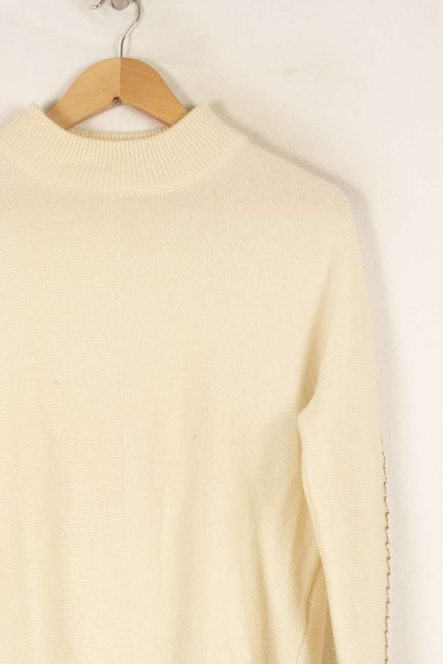 Pull blanc - Taille S/36 de la marque IKKS | PARAD45679 - Vendu par Paradigme - Image 2