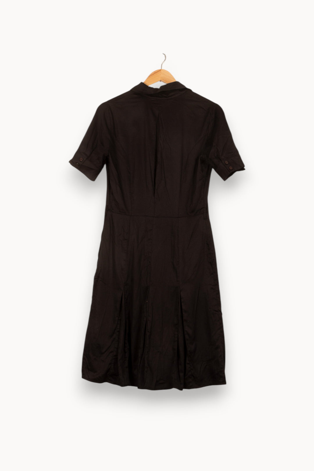 Robe Chemise Noire - Taille M/38 de la marque Caroll | PARAD45699 - Vendu par Paradigme - Image 4