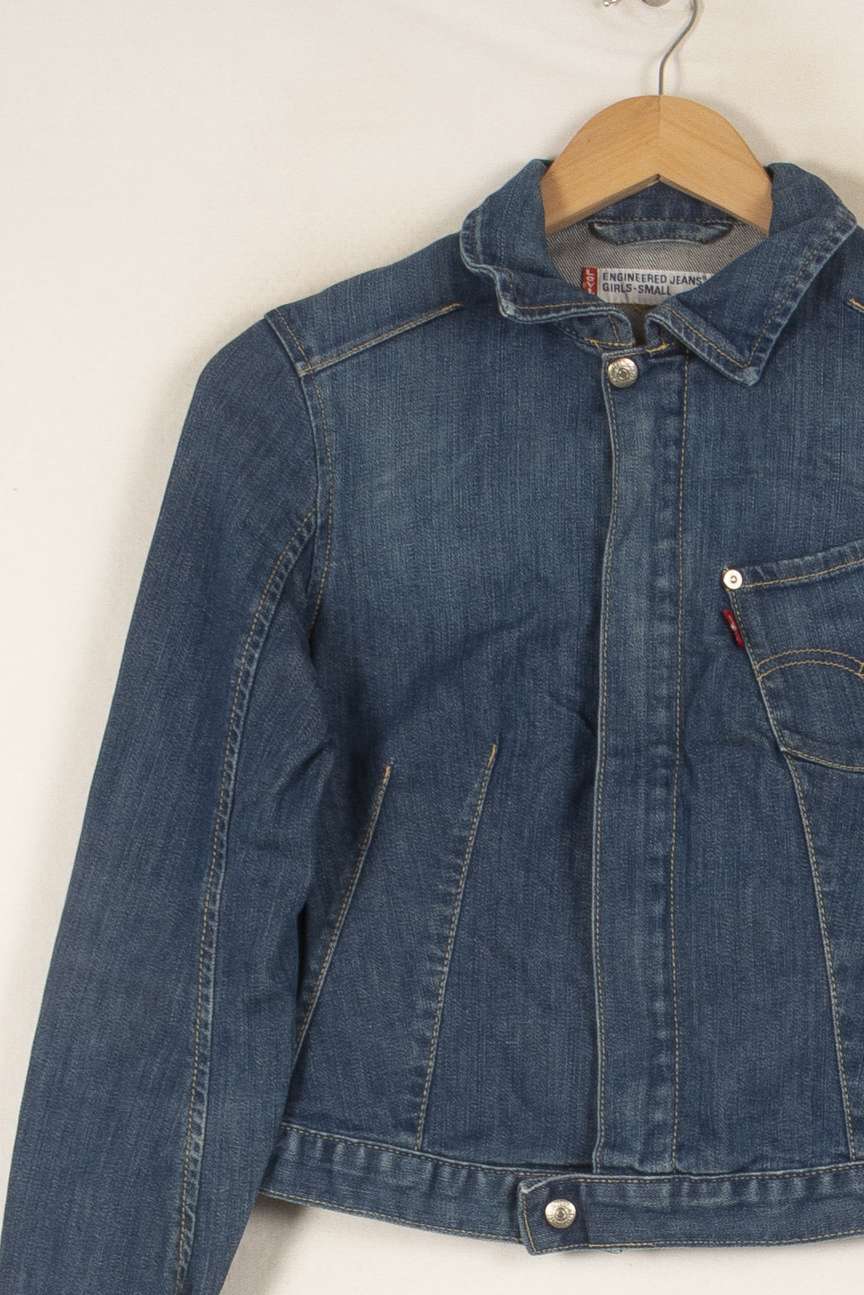 Veste en jean bleue - Taille S/36 de la marque Levi's | PARAD45706 - Vendu par Paradigme - Image 2