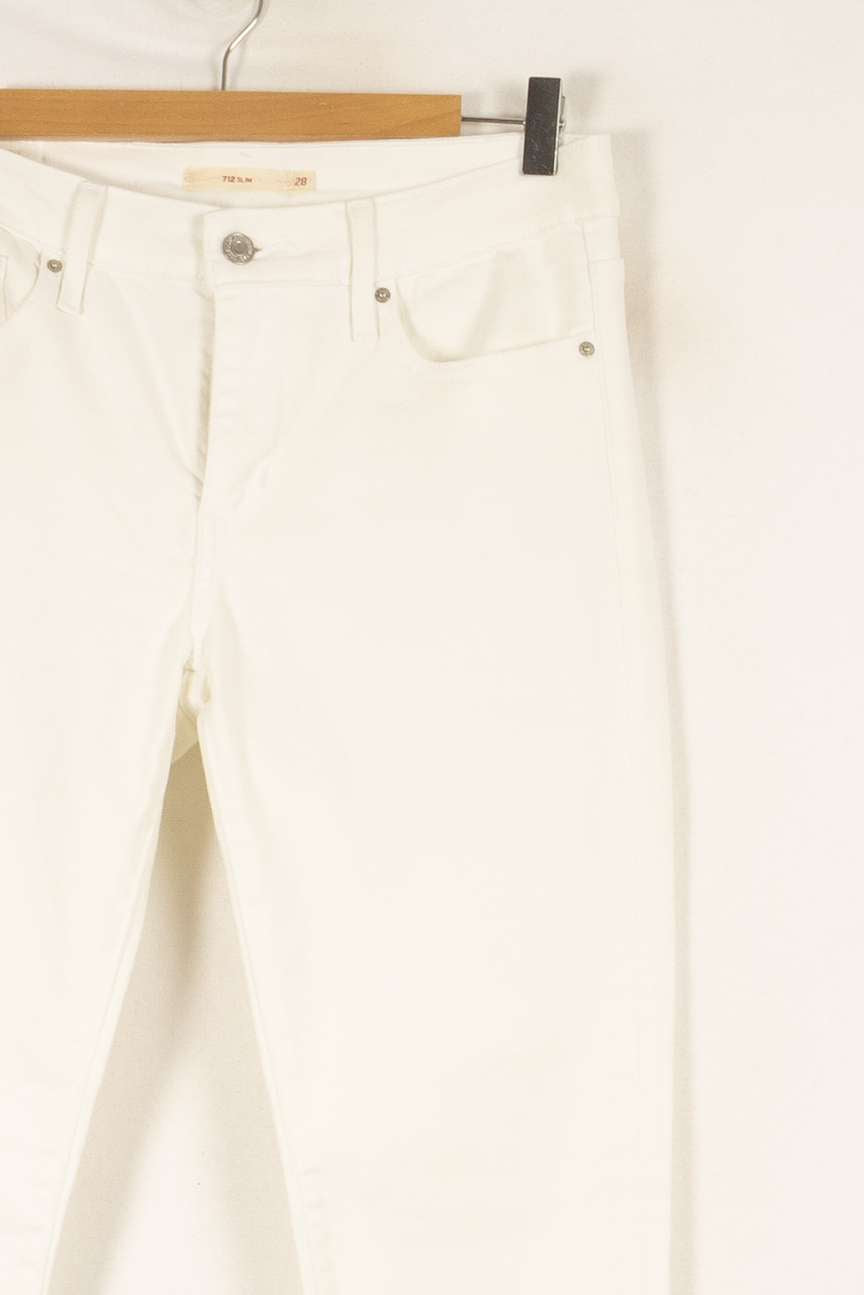 Jean blanc - Taille M/38 de la marque Levi's | PARAD45715 - Vendu par Paradigme - Image 2