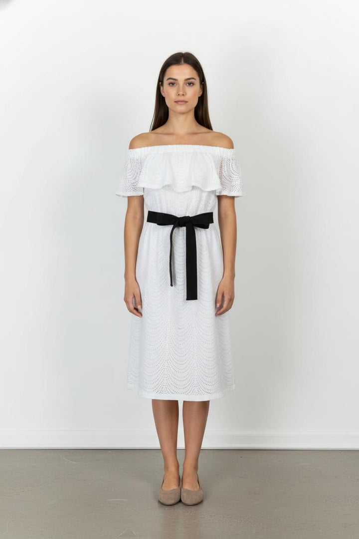 Robe midi blanche - Taille XS/34 de la marque ZAPA | PARAD45731 - Vendu par Paradigme - Image 1