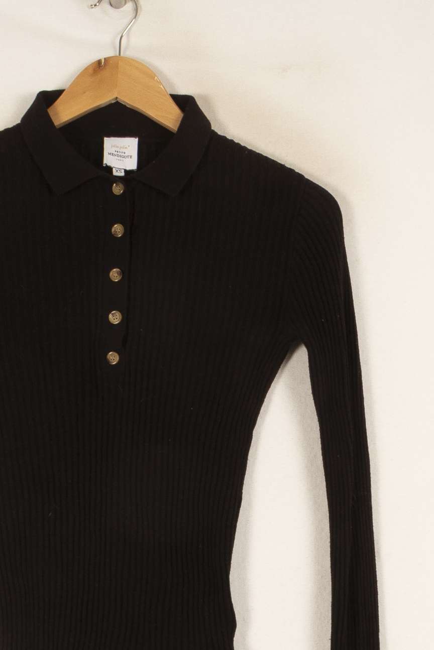 Pull noir - Taille XS/34 de la marque Petite Mendigote | PARAD45739 - Vendu par Paradigme - Image 2