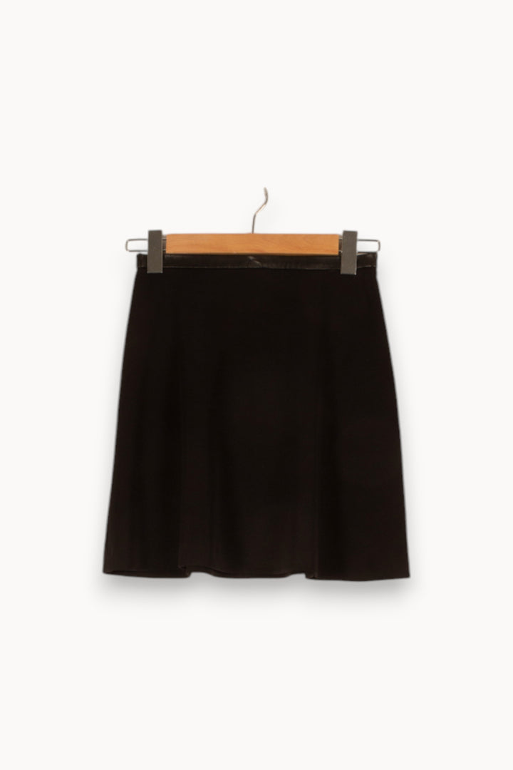 Jupe courte noire - Taille S/36 de la marque Sandro | PARAD45745 - Vendu par Paradigme - Image 1