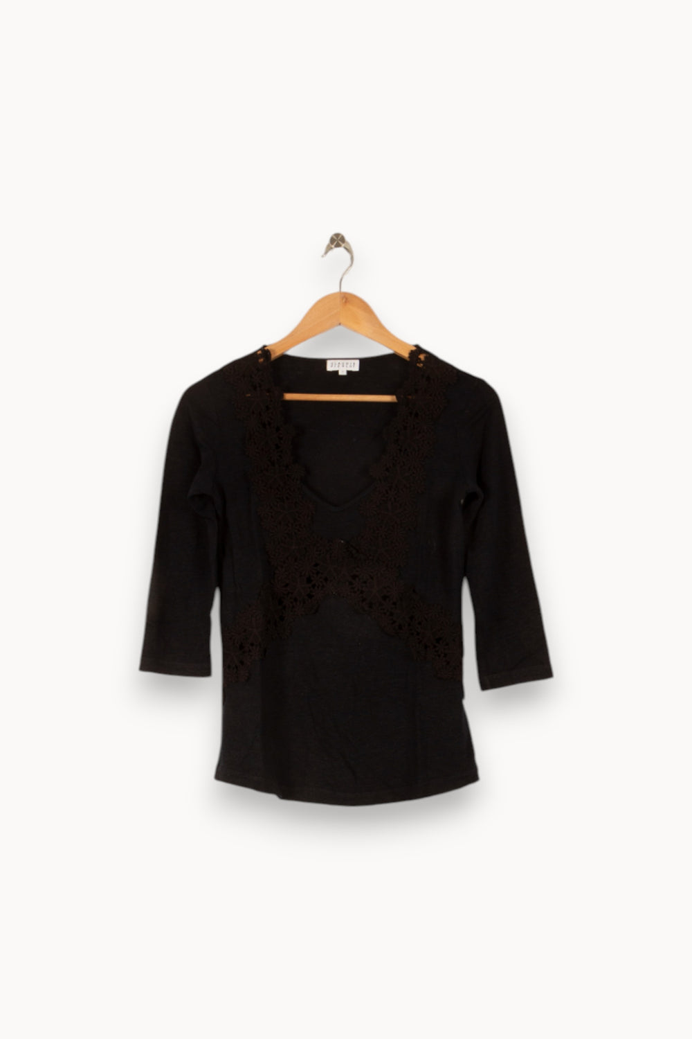 Maille Noire - Taille S/36 de la marque Claudie Pierlot | PARAD45763 - Vendu par Paradigme - Image 2
