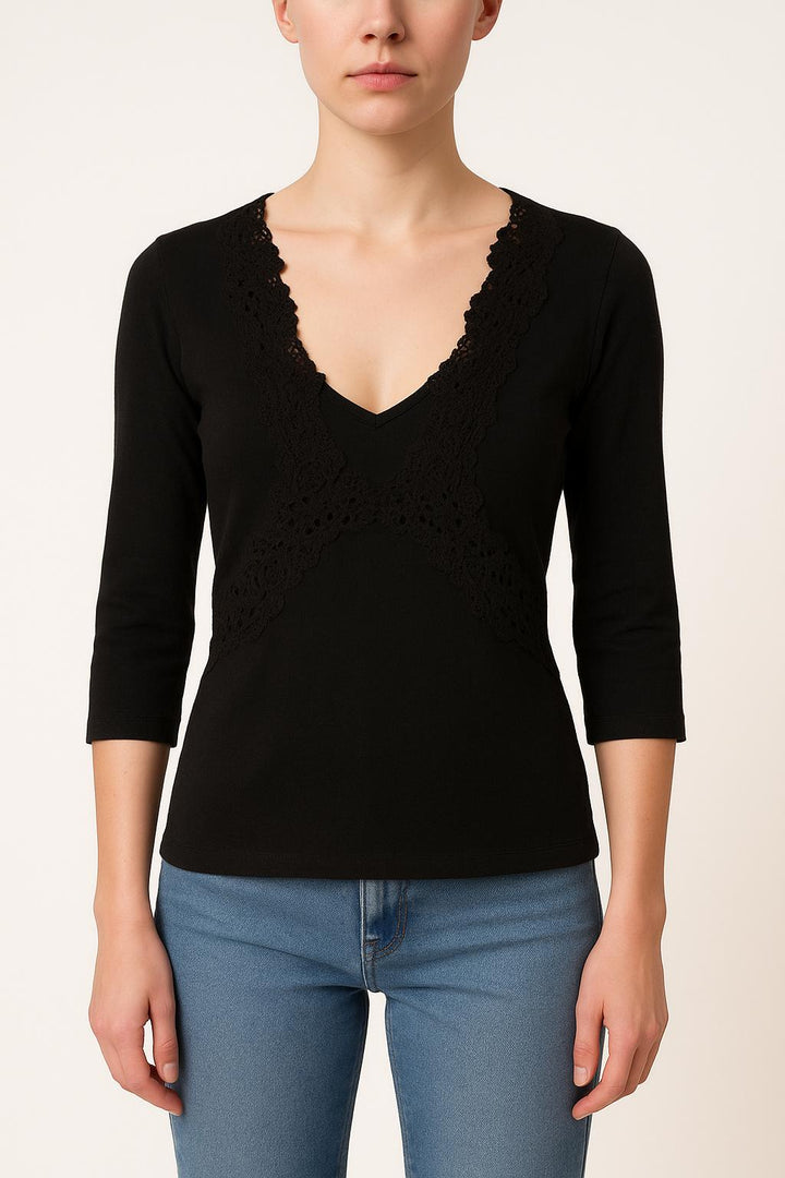 Maille Noire - Taille S/36 de la marque Claudie Pierlot | PARAD45763 - Vendu par Paradigme - Image 1
