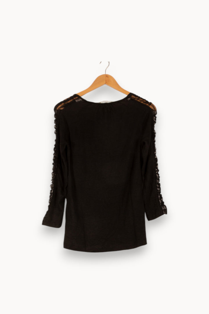 Maille Noire - Taille S/36 de la marque Claudie Pierlot | PARAD45769 - Vendu par Paradigme - Image 4