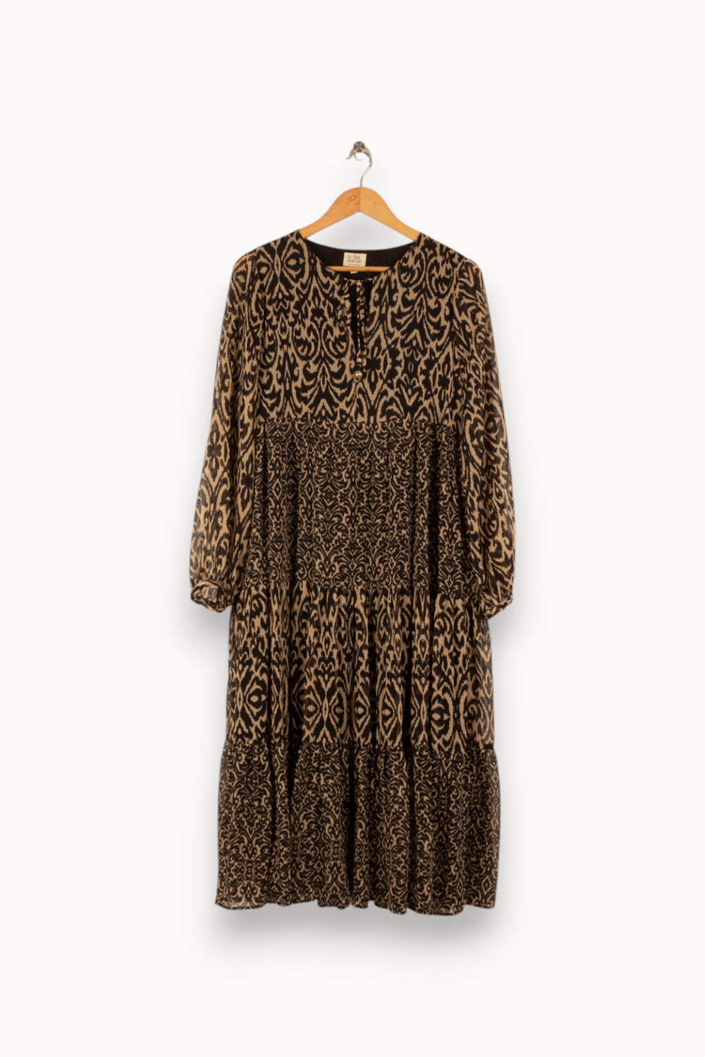 Robe Longue Multicolore - Taille 40/L de la marque La Fée Maraboutée | PARAD45770 - Vendu par Paradigme - Image 2