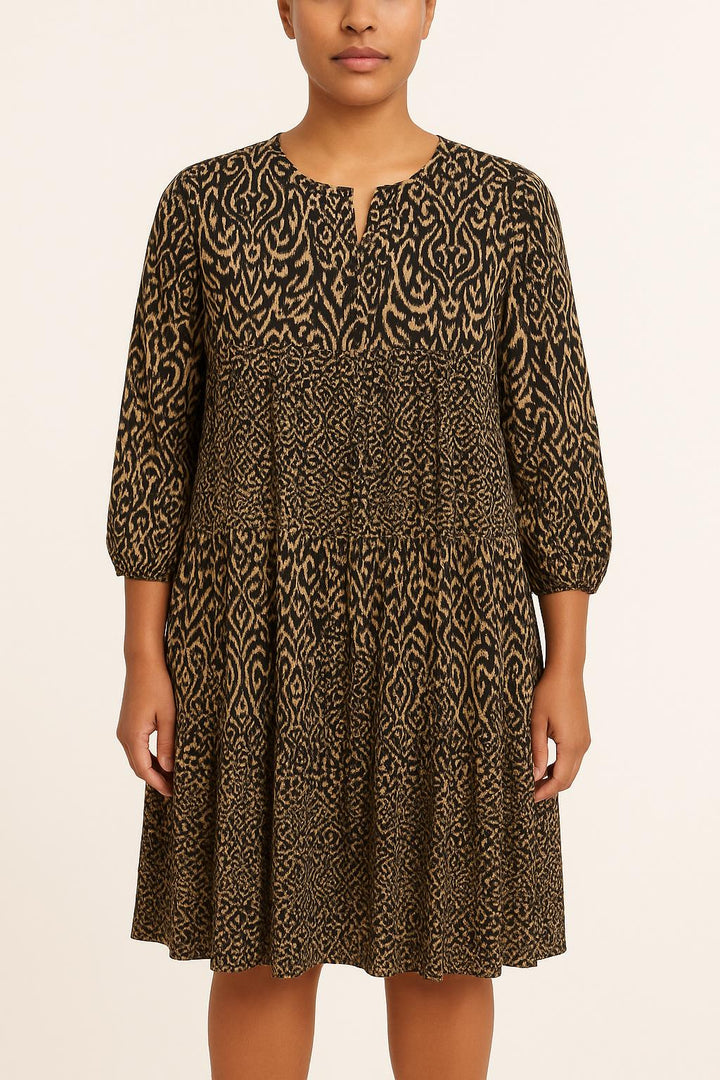 Robe Longue Multicolore - Taille 40/L de la marque La Fée Maraboutée | PARAD45770 - Vendu par Paradigme - Image 1