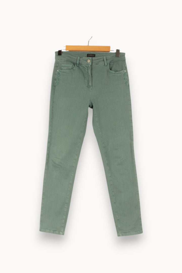 Jean Vert - Taille 40/L de la marque Caroll | PARAD45796 - Vendu par Paradigme - Image 2
