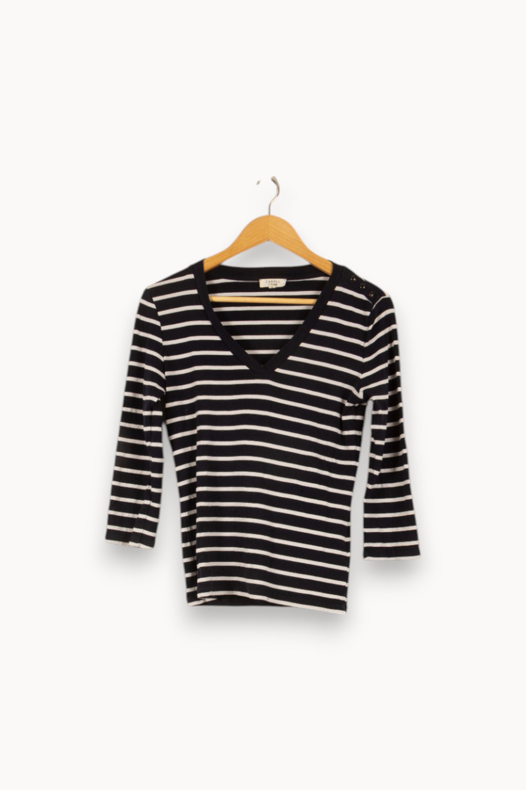 Tee-shirt Bleu - Taille S/36 de la marque Caroll | PARAD45799 - Vendu par Paradigme - Image 2