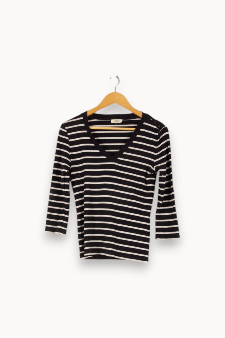 Tee-shirt Bleu - Taille S/36 de la marque Caroll | PARAD45799 - Vendu par Paradigme - Image 2