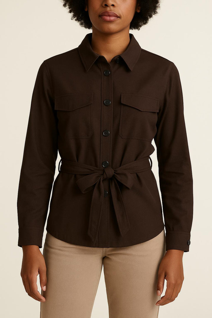 Veste Ceinturée Marron - Taille M/38 de la marque Ekyog | PARAD4580 - Vendu par Paradigme - Image 1