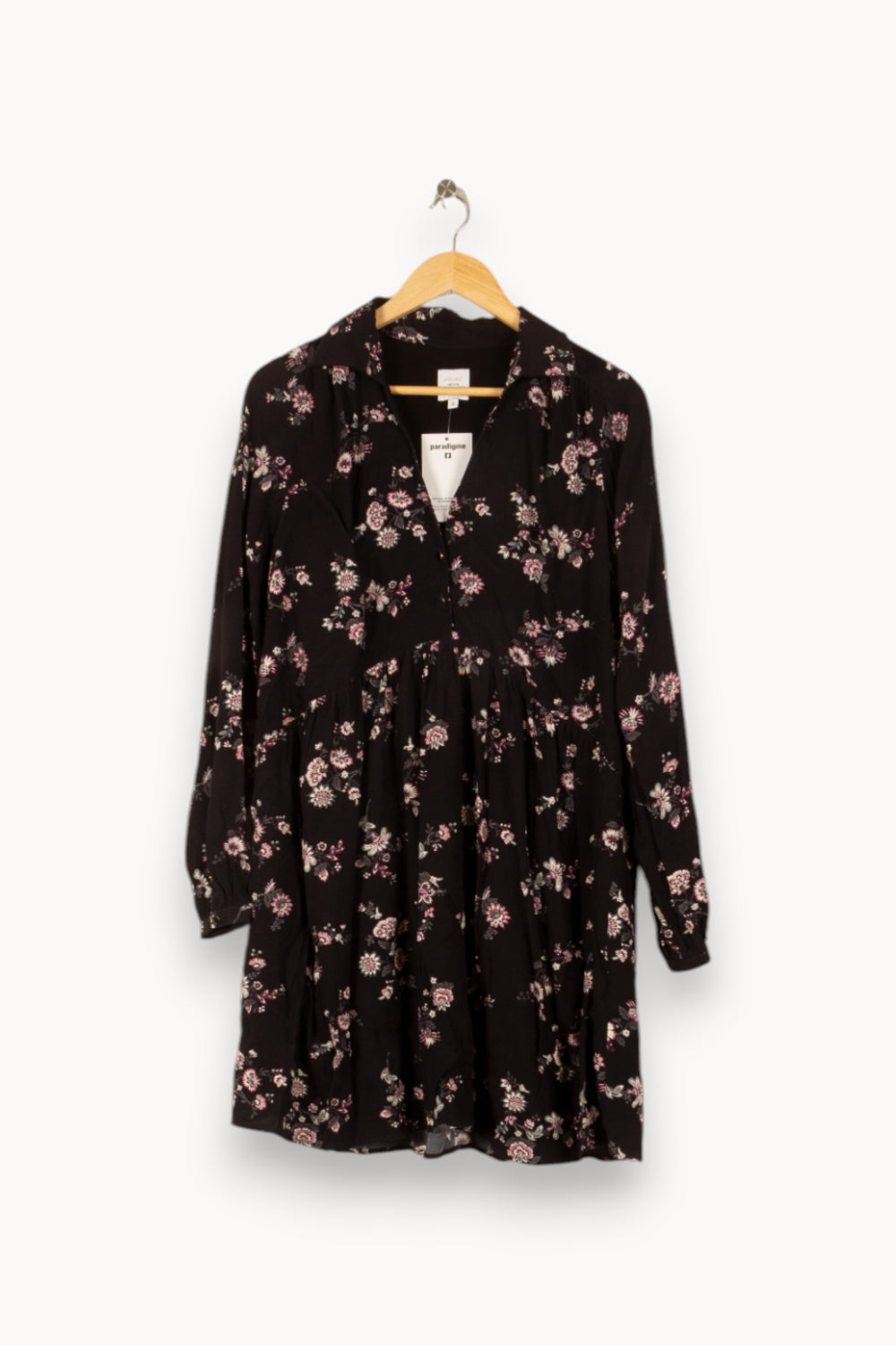 Robe noire à motif - Taille S/36 de la marque Petite Mendigote | PARAD45810 - Vendu par Paradigme - Image 1
