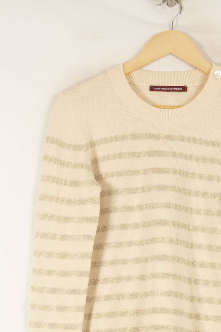 Maille Beige - Taille 40/L de la marque Comptoir des Cotonniers | PARAD45817 - Vendu par Paradigme - Image 3