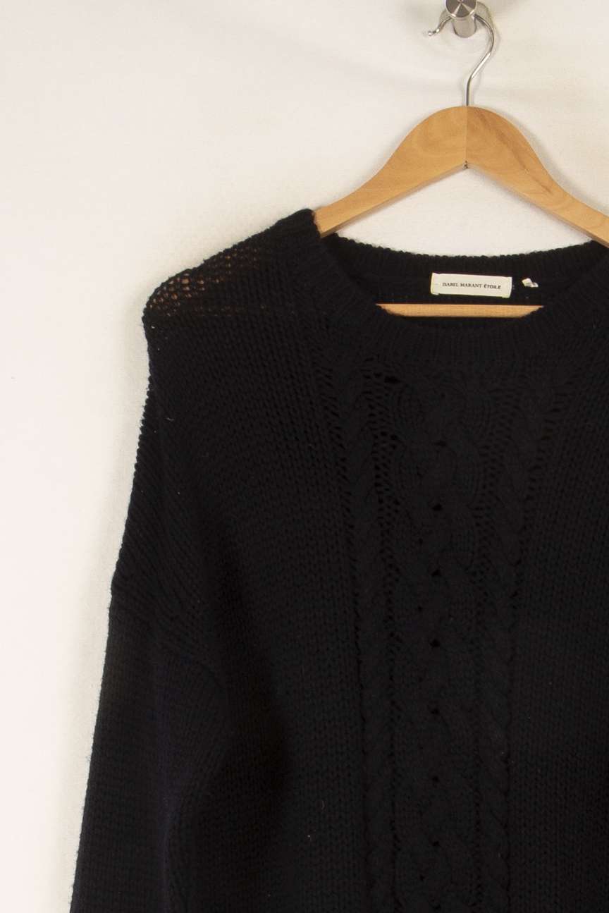 Pull en maille bleu foncé - Taille L/40 de la marque Isabel Marant étoile | PARAD45820 - Vendu par Paradigme - Image 2
