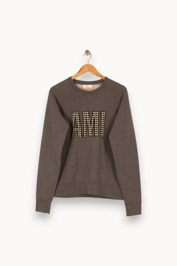 Sweat gris - Taille S/36 de la marque Ami Paris | PARAD45825 - Vendu par Paradigme - Image 1