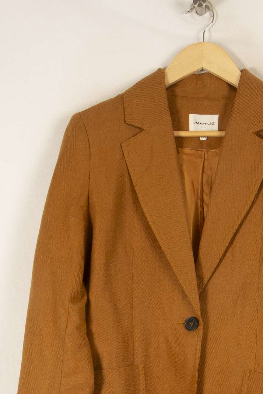 Veste marron/jaune - Taille L/40 de la marque Maison 123 | PARAD45843 - Vendu par Paradigme - Image 2