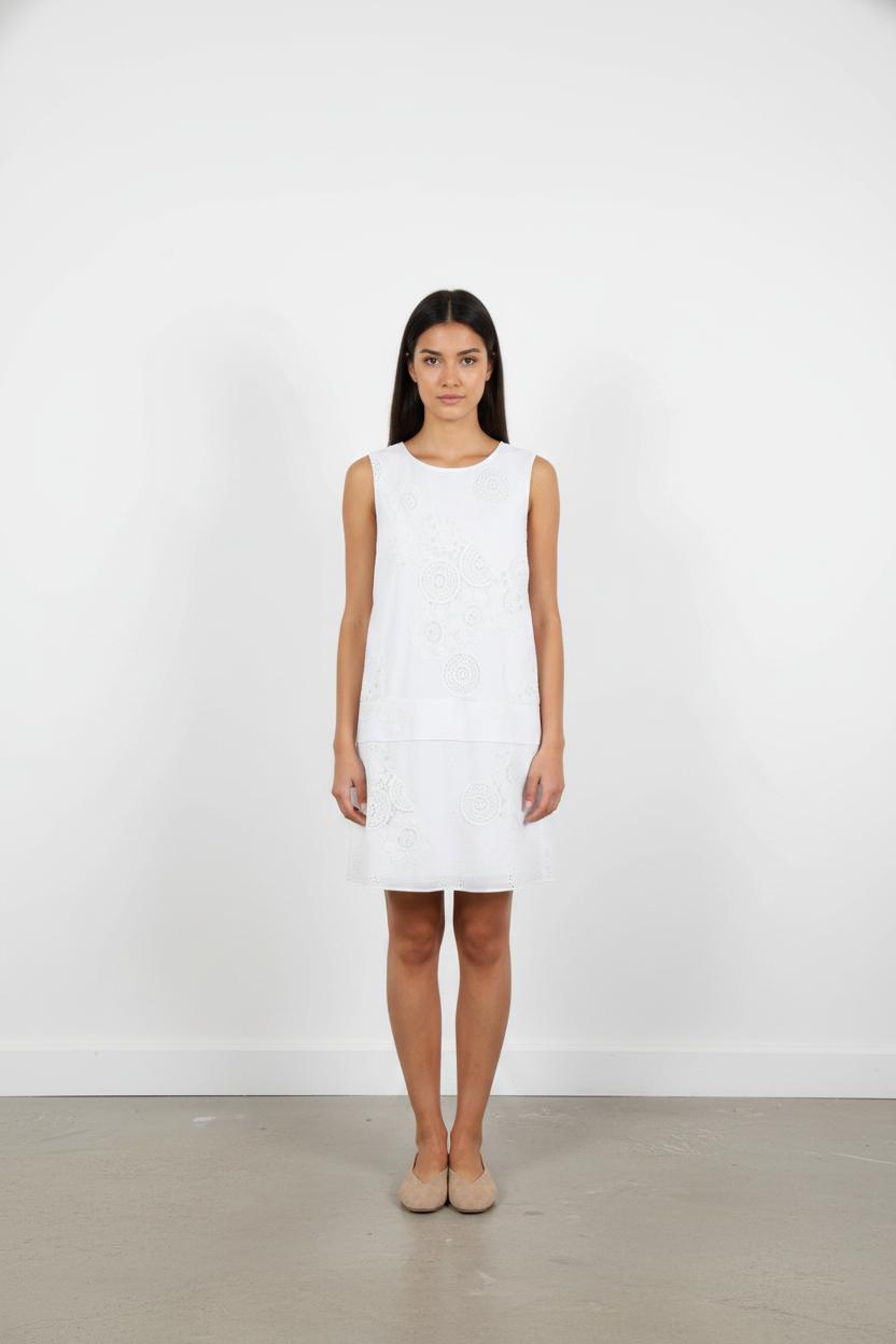 Robe blanche en dentelle - Taille M/38