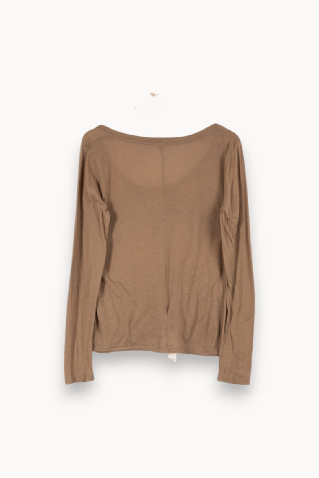 T-shirt manches longues marron - Taille L/40 de la marque American Vintage | PARAD45848 - Vendu par Paradigme - Image 3