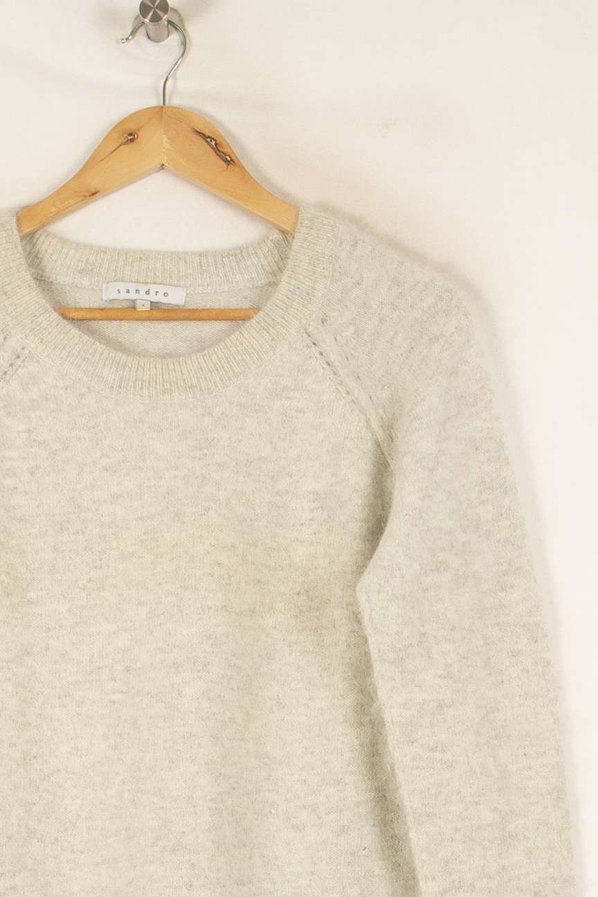 Pull gris - Taille S/36 de la marque Sandro | PARAD45851 - Vendu par Paradigme - Image 2