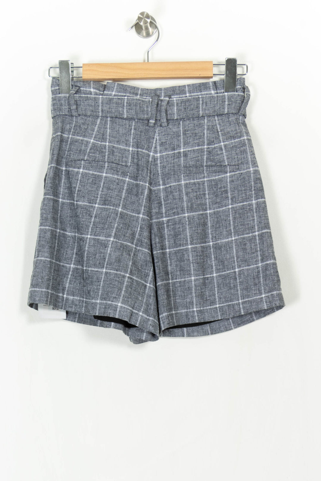 Short gris à carreaux - Taille S/36 de la marque Claudie Pierlot | PARAD45854 - Vendu par Paradigme - Image 4