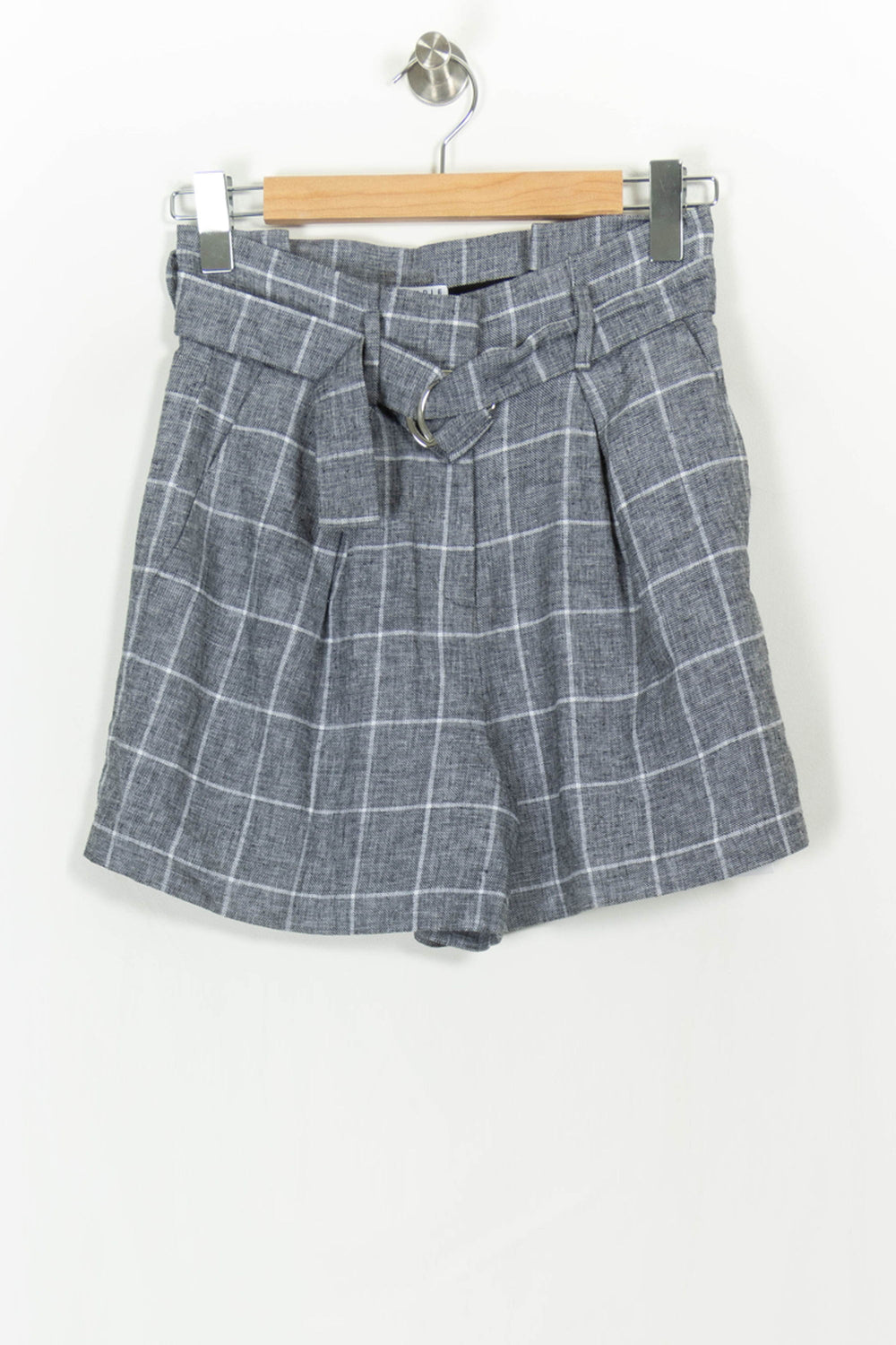Short gris à carreaux - Taille S/36 de la marque Claudie Pierlot | PARAD45854 - Vendu par Paradigme - Image 2
