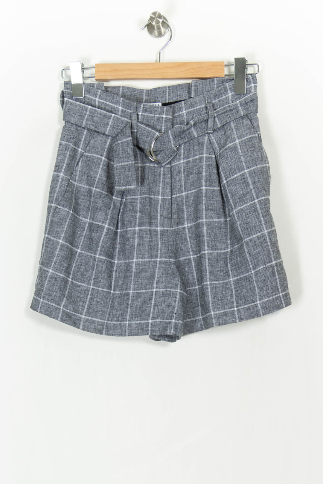 Short gris à carreaux - Taille S/36 de la marque Claudie Pierlot | PARAD45854 - Vendu par Paradigme - Image 2