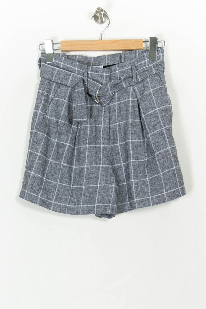 Short gris à carreaux - Taille S/36 de la marque Claudie Pierlot | PARAD45854 - Vendu par Paradigme - Image 2