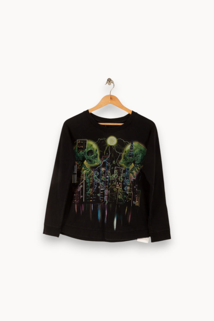 Sweat noir avec motif - Taille S/36 de la marque The Kooples | PARAD45859 - Vendu par Paradigme - Image 1