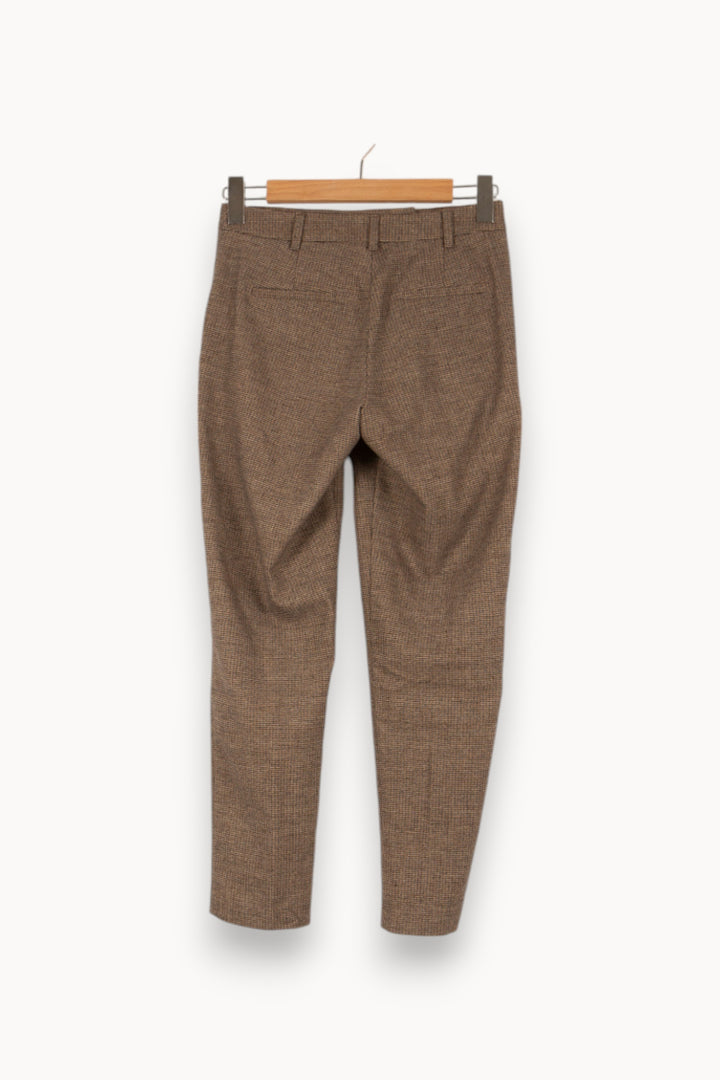 Pantalon marron à carreaux - Taille XS/34 de la marque ba&sh | PARAD45861 - Vendu par Paradigme - Image 3