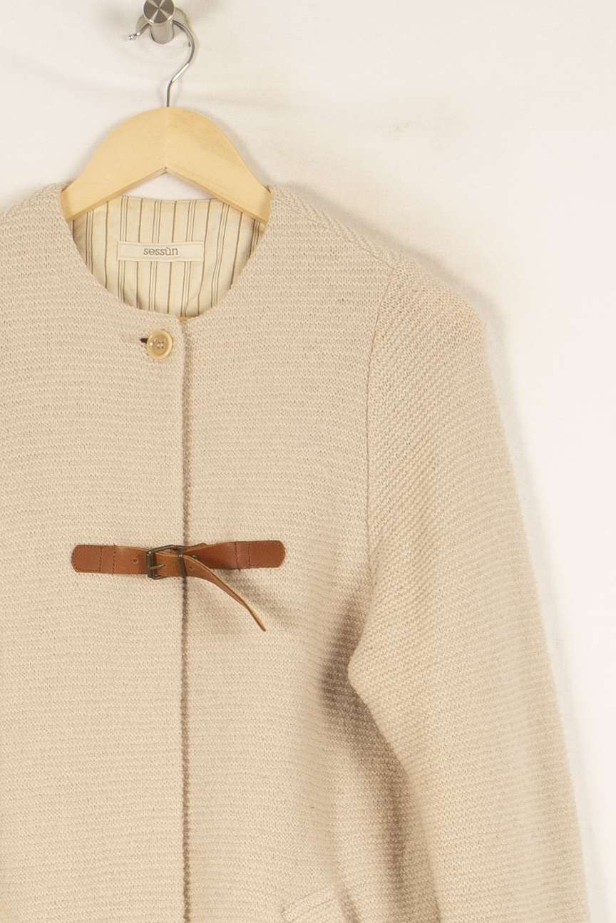 Manteau beige - Taille S/36 de la marque Sessùn | PARAD45862 - Vendu par Paradigme - Image 2