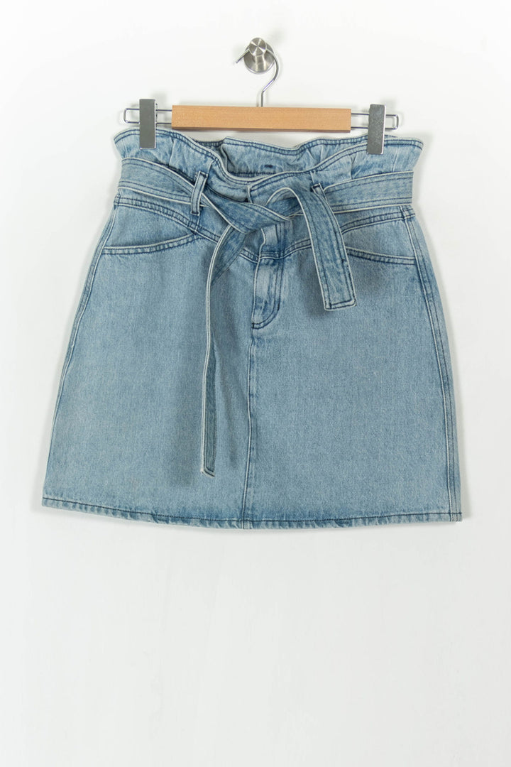 Jupe en Jean Bleue - Taille L/40 de la marque Claudie Pierlot | PARAD45894 - Vendu par Paradigme - Image 2