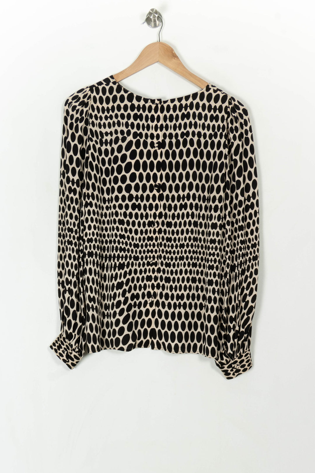 Blouse Noire et Beige - Taille M/38 de la marque Tara Jarmon | PARAD45903 - Vendu par Paradigme - Image 5