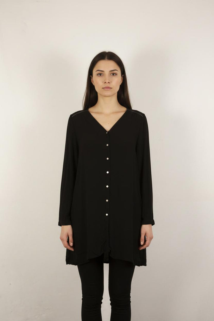 Robe Chemise Noire - Taille XL/42