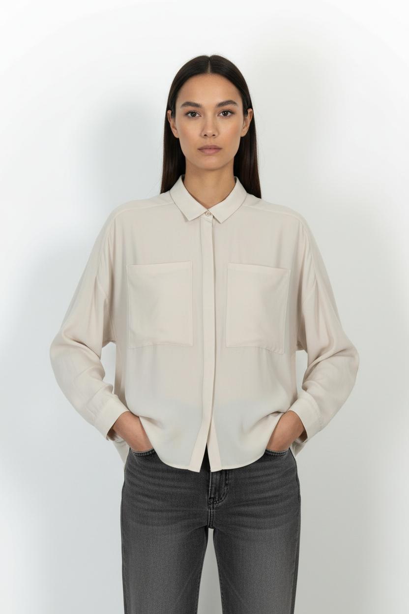 Chemise Beige - Taille L/40 de la marque ZAPA | PARAD45923 - Vendu par Paradigme - Image 1